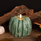 Flickering Flameless Wax Pumpkin LED Candle with Timer Remote Control - Thanksgiving Gifts
