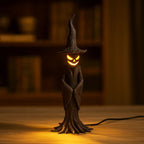 Spooky Tree Stump Wizard Jack-O'-Lantern