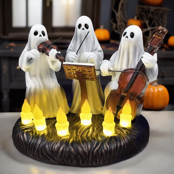 Ghostly Ensemble Trio Lighted Spooky Home Figurine