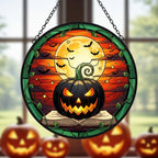 Halloween Pumpkin Window Decorations